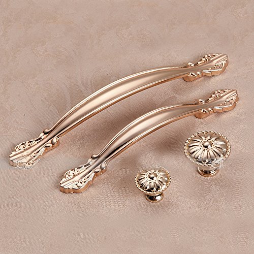 Angela-homestyle™ Vintage Antikbeschlag Schubladengriff Möbelgriff Schrankgriff Zierteile Mit Schrauben (96mm, Gold) von XGAGHB
