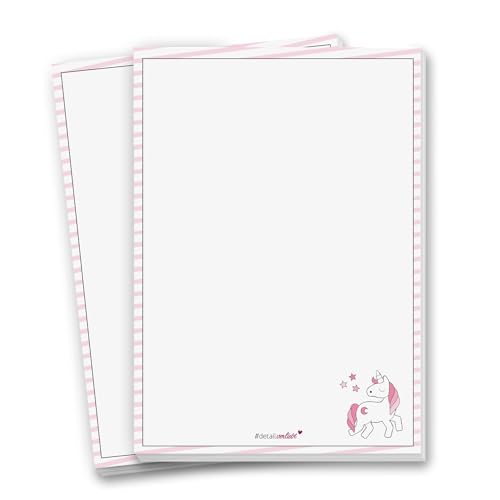 #detailverliebt 2er Set Einhorn Schreibblöcke I dv_118 I DIN A5 I Notizblock Malblock Schreibpapier mit Motiv rosa blanko ohne Linien geleimt zum Abreißen #detailverliebt 2er Set Einhorn Schreibblöcke I dv_118 I DIN A5 I Notizblock Malblock Schreibpapier mit Motiv rosa blanko ohne Linien geleimt zum Abreißen von XGAGHB