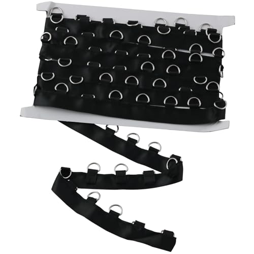 XGNG 4 Meter D-Schnalle, einfarbiges Band, drehbar, Metallschlaufe, Barcode-Schuhbeutel, Inhaltsstoffe: von XGNG