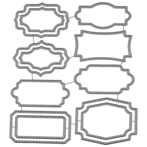 XGNG Hintergrundrahmen, Metall, Karbonstahl, Stanzform, für Party, Hochzeit, Dekoration, Silber, für Prägung, Einladung, Umschläge, Album, DIY, Scrapbooking, Schneiden, Papier, Karte, Schaumstoffleder XGNG Hintergrundrahmen, Metall, Karbonstahl, Stanzform, für Party, Hochzeit, Dekoration, Silber, für Prägung, Einladung, Umschläge, Album, DIY, Scrapbooking, Schneiden, Papier, Karte, Schaumstoffleder von XGNG