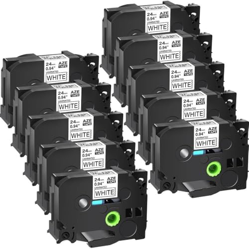 AZE-251 Etikettenband, 24 mm, laminiert, Standard, kompatibel mit TZE-251-Druckern, Schwarz auf Weiß, 10 Stück - 24 mm - AZE-251 AZE-251 Etikettenband, 24 mm, laminiert, Standard, kompatibel mit TZE-251-Druckern, Schwarz auf Weiß, 10 Stück - 24 mm - AZE-251 von XGdEKA