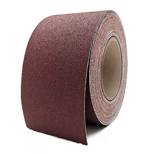 Schleifpapierrolle mit Körnung 150, 7,6 cm x 12,7 m, Aluminiumoxid-Schleifpapierrolle, kontinuierliches Schleifpapier für Metallbearbeitung, Holzarbeiter, Möbelreparatur, Schleifen von von XHKDSYMC