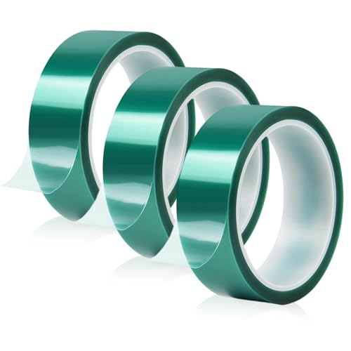 3 Rollen Hitzebeständiges Klebeband, 50 mm × 33 m Hohen Temperaturen Hitzeschutzband Keine Rückstände Klebebänder Grün Wärmeband Thermo Klebeband zum Basteln Elektrisch 3 Rollen Hitzebeständiges Klebeband, 50 mm × 33 m Hohen Temperaturen Hitzeschutzband Keine Rückstände Klebebänder Grün Wärmeband Thermo Klebeband zum Basteln Elektrisch von XHNKEG