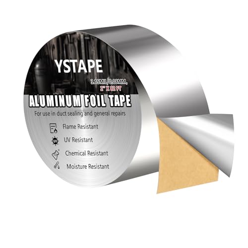 Aluminium Klebeband Wasserdichtes Metallisches Dichtband selbstklebend Alu Tape Alu Klebeband zum Reparieren von Metalloberflächen 50mm X 25m Aluminium Klebeband Wasserdichtes Metallisches Dichtband selbstklebend Alu Tape Alu Klebeband zum Reparieren von Metalloberflächen 50mm X 25m von XHSBBB