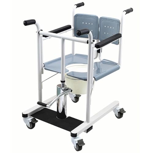XHSMYXGS Hydraulischer Patientenlifter-Rollstuhl für zu Hause, mit Schreibtischablage, Hochleistungs-Transferheber aus Stahl, 4-in-1-Nachttisch-Toilettenstuhl XHSMYXGS Hydraulischer Patientenlifter-Rollstuhl für zu Hause, mit Schreibtischablage, Hochleistungs-Transferheber aus Stahl, 4-in-1-Nachttisch-Toilettenstuhl von XHSMYXGS