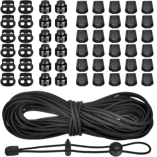 XHTXHT 10m Elastische Gummischnur 3mm Elastische Gummiseil Elastische Dehnbare Schnur Mit 30 Reißverschluss Pull Cord Lock Cord 24 Doppel-Loch Kordelstopper, für Rucksack, Schnürsenkel XHTXHT 10m Elastische Gummischnur 3mm Elastische Gummiseil Elastische Dehnbare Schnur Mit 30 Reißverschluss Pull Cord Lock Cord 24 Doppel-Loch Kordelstopper, für Rucksack, Schnürsenkel von XHTXHT