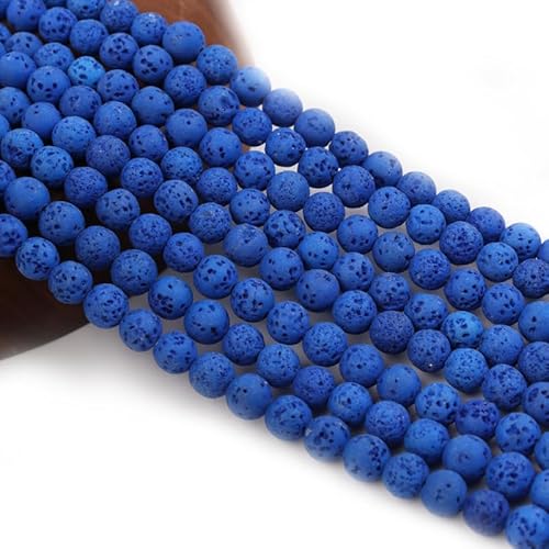 XHYXWN 90 Stück 8 mm natürliche Lavaperlen, Bunte runde lose Perlen aus Vulkanstein für die Herstellung handgefertigter Perlenarmbänder und Halsketten XHYXWN 90 Stück 8 mm natürliche Lavaperlen, Bunte runde lose Perlen aus Vulkanstein für die Herstellung handgefertigter Perlenarmbänder und Halsketten von XHYXWN