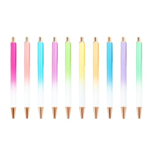 XIAHIOPT Kugelschreiber, 7/8/10 Stück, Büro, Signierstift, einziehbarer Kugelschreiber, Business-Stift, Metall-Kugelschreiber, schreiben Sie reibungslos von XIAHIOPT