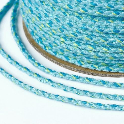 XIANGKANXUE 20 m/Rolle, 2 mm, handgefertigt, bunt, geflochtene Baumwollkordeln, Bastelgarn, Makramee-Kordel für die Herstellung von Armbändern, DIY-Schmuck XIANGKANXUE 20 m/Rolle, 2 mm, handgefertigt, bunt, geflochtene Baumwollkordeln, Bastelgarn, Makramee-Kordel für die Herstellung von Armbändern, DIY-Schmuck von XIANGKANXUE