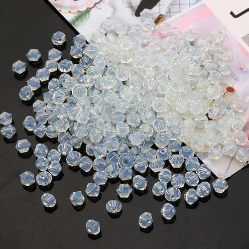 Doppelkegel-Abstandshalterperlen in verschiedenen Farben, 2/3/4/6/8 mm, facettierte Kristallglasperlen, DIY für Kristallschmuck, Hochzeitsherstellung, 034YL_a, 3 mm, 330 Stück Doppelkegel-Abstandshalterperlen in verschiedenen Farben, 2/3/4/6/8 mm, facettierte Kristallglasperlen, DIY für Kristallschmuck, Hochzeitsherstellung, 034YL_a, 3 mm, 330 Stück von XIANGN