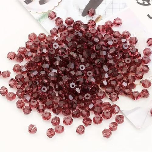 Doppelkegel-Abstandshalterperlen in verschiedenen Farben, 2/3/4/6/8 mm, facettierte Kristallglasperlen, DIY für Kristallschmuck, Hochzeitsherstellung, lila, 3 mm, 330 Stück Doppelkegel-Abstandshalterperlen in verschiedenen Farben, 2/3/4/6/8 mm, facettierte Kristallglasperlen, DIY für Kristallschmuck, Hochzeitsherstellung, lila, 3 mm, 330 Stück von XIANGN