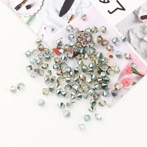 Doppelkegel-Abstandsperlen in gemischten Farben, 2/3/4/6/8 mm, facettierte Kristallglasperlen, DIY für Kristallschmuck, Hochzeitsherstellung, AD163, 6 mm, 45 Stück Doppelkegel-Abstandsperlen in gemischten Farben, 2/3/4/6/8 mm, facettierte Kristallglasperlen, DIY für Kristallschmuck, Hochzeitsherstellung, AD163, 6 mm, 45 Stück von XIANGN