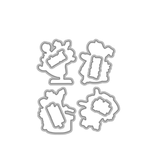 XIANMY Clear Stamps Silikonstempel, Schweineform, geprägte Vorlage für Kartenherstellung, Scrapbooking, Foto-Tagebuch, Album, Dekoration, Stanzformen XIANMY Clear Stamps Silikonstempel, Schweineform, geprägte Vorlage für Kartenherstellung, Scrapbooking, Foto-Tagebuch, Album, Dekoration, Stanzformen von XIANMY