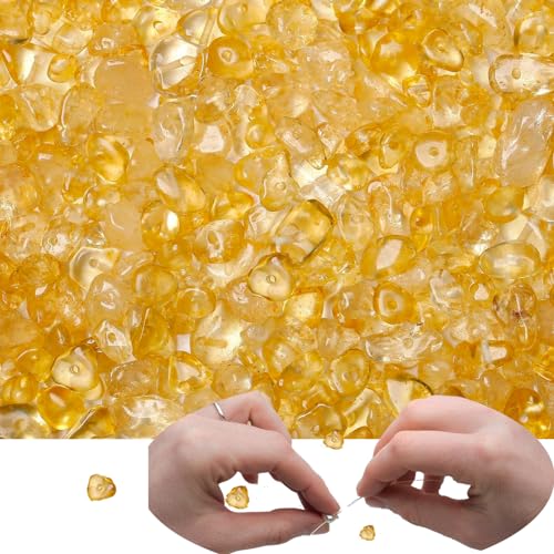 XIANNVXI 400pcs Citrin Perlen zum Auffädeln Kristalle Citrin Stein Perlen Natürlichen Kristall Perlen für Armbänder Ketten Machen Crafting Unregelmäßige Edelsteine Gebohrt DIY Schmuck 5-8mm XIANNVXI 400pcs Citrin Perlen zum Auffädeln Kristalle Citrin Stein Perlen Natürlichen Kristall Perlen für Armbänder Ketten Machen Crafting Unregelmäßige Edelsteine Gebohrt DIY Schmuck 5-8mm von XIANNVXI