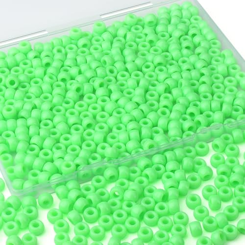 XIANNVXI Hellgrüne Pony-Perlen, 9 mm, grüne Pony-Perlen für Armbänder, Haarperlen, Großpackung für Zöpfe, Basteln, Freundschaftsketten, 500 Stück XIANNVXI Hellgrüne Pony-Perlen, 9 mm, grüne Pony-Perlen für Armbänder, Haarperlen, Großpackung für Zöpfe, Basteln, Freundschaftsketten, 500 Stück von XIANNVXI