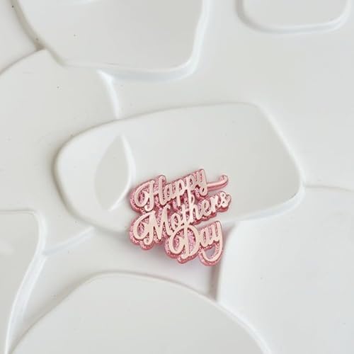 Tortenaufsatz "Happy Mother's Day", Rosa, 10 Stück, für Mütter, dekorative Party-Kuchendekoration für Muttertag (C) von Xiao Hua