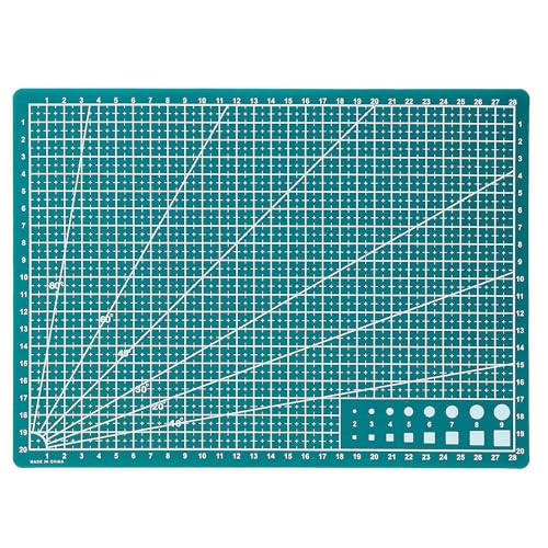Schneidematte - Selbstheilende Schneidematte, Stoffschneidebrett zum Basteln, tragbares Scrapbooking-Werkzeug mit Seitenlineal, zum Basteln, Quilten Schneidebrett von XIAOBAN