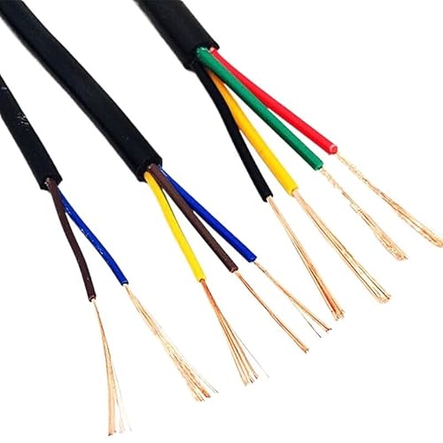 XIAOGYYE 1 Stück 26, 24, 22, 20 Awg, 2, 3, 4, 5, 6, 10, 8, 12, 14, 16-Adrig, Pvc-Ummantelter Kupferdraht, Leiter, Elektrisches Wohnmobilkabel, Schwarzer, Weicher Mantel/8 Cores/0.2Mm 24Awg XIAOGYYE 1 Stück 26, 24, 22, 20 Awg, 2, 3, 4, 5, 6, 10, 8, 12, 14, 16-Adrig, Pvc-Ummantelter Kupferdraht, Leiter, Elektrisches Wohnmobilkabel, Schwarzer, Weicher Mantel/8 Cores/0.2Mm 24Awg von XIAOGYYE
