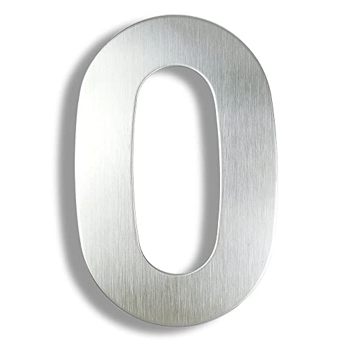 XIAOGYYE 15 Cm, 3D-Hausnummer, Edelstahl-Adressschild 0-9, Silberfarben, Türnummern Für Den Außenbereich, Groß/0 XIAOGYYE 15 Cm, 3D-Hausnummer, Edelstahl-Adressschild 0-9, Silberfarben, Türnummern Für Den Außenbereich, Groß/0 von XIAOGYYE