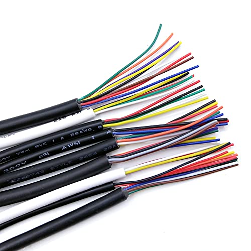 XIAOGYYE 2/5 M Ummanteltes Kabel, 18, 16 Awg, Kupfer-Signalkabel, 2, 3, 4, 5, 6, 7, 8, 10-Adrig, Weiches Elektronischesokabel Ul2464/3Cores/2M XIAOGYYE 2/5 M Ummanteltes Kabel, 18, 16 Awg, Kupfer-Signalkabel, 2, 3, 4, 5, 6, 7, 8, 10-Adrig, Weiches Elektronischesokabel Ul2464/3Cores/2M von XIAOGYYE