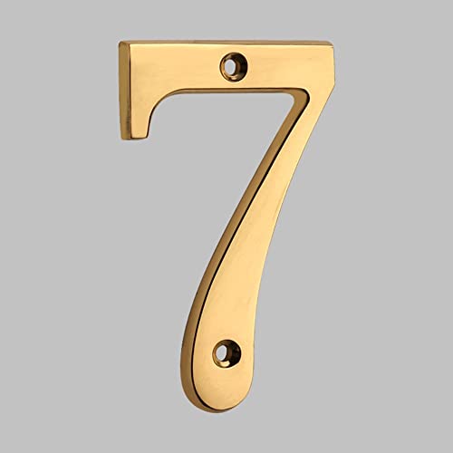 XIAOGYYE 3D-Hausnummern Aus Messing, 0–9/A/B, Massive Messingbuchstaben, Moderne Hausnummern, Wohnungsnummern, Hausnummernschilder, 100 Mm/7 XIAOGYYE 3D-Hausnummern Aus Messing, 0–9/A/B, Massive Messingbuchstaben, Moderne Hausnummern, Wohnungsnummern, Hausnummernschilder, 100 Mm/7 von XIAOGYYE