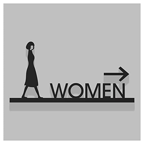 XIAOGYYE 3D-Toilettenpfeile Für Männer Und Frauen – Wegweiser Für Flure, Rechter Pfeil, Stereo-Acryl-Symbol, Schwarz/A2/22 * 10.5Cm XIAOGYYE 3D-Toilettenpfeile Für Männer Und Frauen – Wegweiser Für Flure, Rechter Pfeil, Stereo-Acryl-Symbol, Schwarz/A2/22 * 10.5Cm von XIAOGYYE