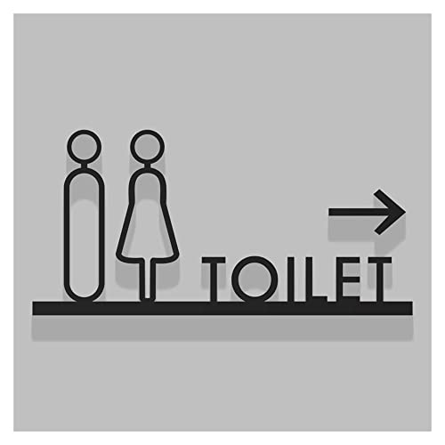 XIAOGYYE 3D-Toilettenpfeile Für Männer Und Frauen – Wegweiser Für Flure, Rechter Pfeil, Stereo-Acryl-Symbol, Schwarz/B/22 * 10.5Cm XIAOGYYE 3D-Toilettenpfeile Für Männer Und Frauen – Wegweiser Für Flure, Rechter Pfeil, Stereo-Acryl-Symbol, Schwarz/B/22 * 10.5Cm von XIAOGYYE