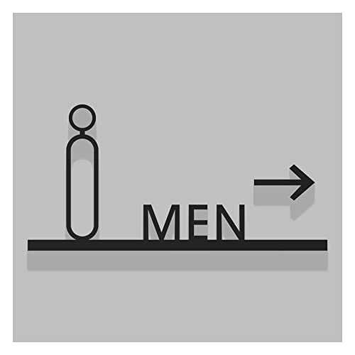 XIAOGYYE 3D-Toilettenpfeile Für Männer Und Frauen – Wegweiser Für Flure, Rechter Pfeil, Stereo-Acryl-Symbol, Schwarz/B1/22 * 10.5Cm XIAOGYYE 3D-Toilettenpfeile Für Männer Und Frauen – Wegweiser Für Flure, Rechter Pfeil, Stereo-Acryl-Symbol, Schwarz/B1/22 * 10.5Cm von XIAOGYYE