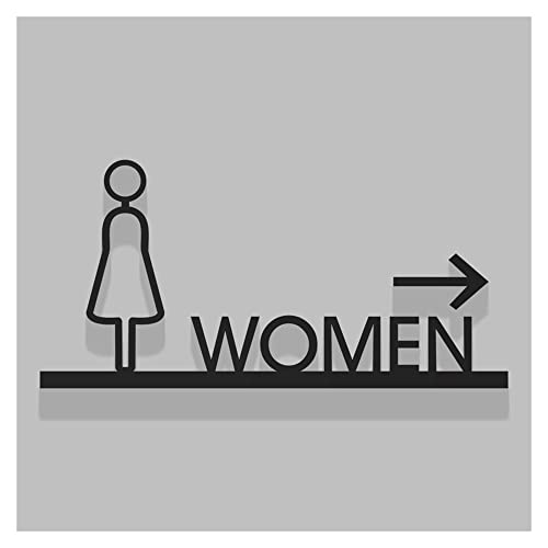 XIAOGYYE 3D-Toilettenpfeile Für Männer Und Frauen – Wegweiser Für Flure, Rechter Pfeil, Stereo-Acryl-Symbol, Schwarz/B2/22 * 10.5Cm XIAOGYYE 3D-Toilettenpfeile Für Männer Und Frauen – Wegweiser Für Flure, Rechter Pfeil, Stereo-Acryl-Symbol, Schwarz/B2/22 * 10.5Cm von XIAOGYYE