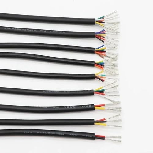 XIAOGYYE 5 M 28 26 24 22 20 18 16 Awg Ul2464 Ummanteltes Kupfer-Signalkabel, 2-, 3-, 4-, 5-, 6-, 7-, 8-Adrig, Weiches Elektronischesokabel/26Awg/5 Meters_7 Cores XIAOGYYE 5 M 28 26 24 22 20 18 16 Awg Ul2464 Ummanteltes Kupfer-Signalkabel, 2-, 3-, 4-, 5-, 6-, 7-, 8-Adrig, Weiches Elektronischesokabel/26Awg/5 Meters_7 Cores von XIAOGYYE