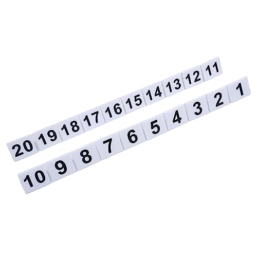 XIAOGYYE Acryl-Tischaufsteller (1–20), Tischnummernschilder Acryl-Nummern Für Hochzeiten, Römische Ziffern, Tischnummernschilder/White/1-20Pcs von XIAOGYYE