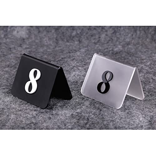 XIAOGYYE Acryl-Tischnummernschild, Fast-Food-Restaurant-Nummernschild, Sitzplatzschild, Standschild, Doppelseitiges Digitales Nummernschild 1-50/100/Black Stereo/51-100 XIAOGYYE Acryl-Tischnummernschild, Fast-Food-Restaurant-Nummernschild, Sitzplatzschild, Standschild, Doppelseitiges Digitales Nummernschild 1-50/100/Black Stereo/51-100 von XIAOGYYE