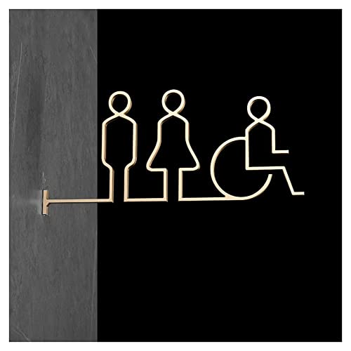 XIAOGYYE Aluminiumlegierung, Seitlich Hängendes Türschild Für Toiletten, 33,6 X 15,6 Cm, Seitlich Hängende Wc-Logos Für Männer Und Frauen/D/33.6 * 15.6Cm XIAOGYYE Aluminiumlegierung, Seitlich Hängendes Türschild Für Toiletten, 33,6 X 15,6 Cm, Seitlich Hängende Wc-Logos Für Männer Und Frauen/D/33.6 * 15.6Cm von XIAOGYYE