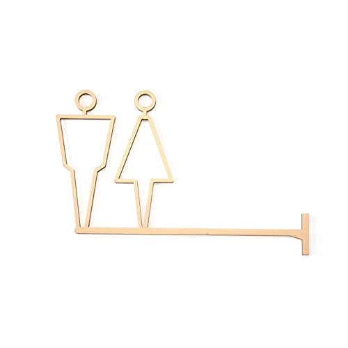 XIAOGYYE Seitlich Hängendes Wc-Türschild Aus Metall, 20,7 X 32 Cm, Schild Für Herren- Und Damentoiletten, Hotelbadezimmerbeschilderung, Toilettenbeschilderung, Logo Für Öffentliche Toiletten, Wegweise XIAOGYYE Seitlich Hängendes Wc-Türschild Aus Metall, 20,7 X 32 Cm, Schild Für Herren- Und Damentoiletten, Hotelbadezimmerbeschilderung, Toilettenbeschilderung, Logo Für Öffentliche Toiletten, Wegweise von XIAOGYYE
