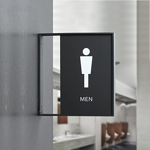 XIAOGYYE Seitliches Toilettenschild, Badezimmerbeschilderung, 25 X 22 Cm, Wc-Türschild Für Männer Und Frauen, Barrierefreies Zimmer, Einkaufszentrum, Öffentliche Toilette, Logo-Schild/Men XIAOGYYE Seitliches Toilettenschild, Badezimmerbeschilderung, 25 X 22 Cm, Wc-Türschild Für Männer Und Frauen, Barrierefreies Zimmer, Einkaufszentrum, Öffentliche Toilette, Logo-Schild/Men von XIAOGYYE