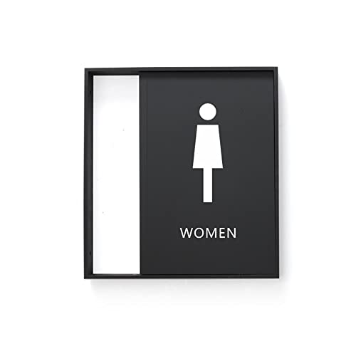 XIAOGYYE Seitliches Toilettenschild, Badezimmerbeschilderung, 25 X 22 Cm, Wc-Türschild Für Männer Und Frauen, Barrierefreies Zimmer, Einkaufszentrum, Öffentliche Toilette, Logo-Schild/Women XIAOGYYE Seitliches Toilettenschild, Badezimmerbeschilderung, 25 X 22 Cm, Wc-Türschild Für Männer Und Frauen, Barrierefreies Zimmer, Einkaufszentrum, Öffentliche Toilette, Logo-Schild/Women von XIAOGYYE