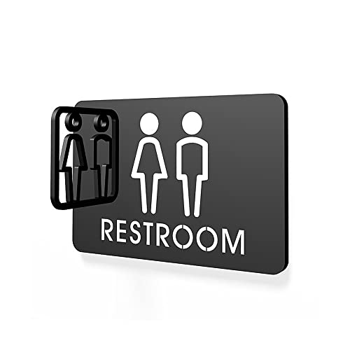 XIAOGYYE Toiletten-Sanitärschilder Aus Acryl, Herren Toilettentürschild Für Damentoiletten, Personalisierbar, 18 X 12 Cm/25 X 15 cm/Black/18 * 12Cm XIAOGYYE Toiletten-Sanitärschilder Aus Acryl, Herren Toilettentürschild Für Damentoiletten, Personalisierbar, 18 X 12 Cm/25 X 15 cm/Black/18 * 12Cm von XIAOGYYE