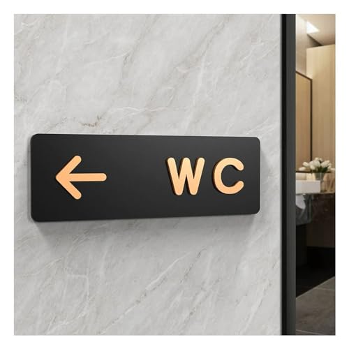 XIAOGYYE Toilettenbeschilderung, Toilettenschilder Für Männer Und Frauen, Toilettenführung In Öffentlichen Hotels, Acryl-Toilettenhinweisschild/B/24 * 8Cm XIAOGYYE Toilettenbeschilderung, Toilettenschilder Für Männer Und Frauen, Toilettenführung In Öffentlichen Hotels, Acryl-Toilettenhinweisschild/B/24 * 8Cm von XIAOGYYE