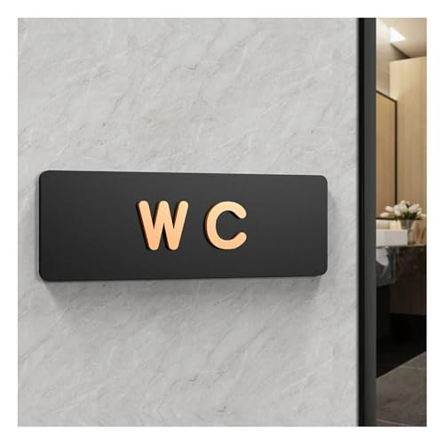 XIAOGYYE Toilettenbeschilderung, Toilettenschilder Für Männer Und Frauen, Toilettenführung In Öffentlichen Hotels, Acryl-Toilettenhinweisschild/C/30 * 10Cm XIAOGYYE Toilettenbeschilderung, Toilettenschilder Für Männer Und Frauen, Toilettenführung In Öffentlichen Hotels, Acryl-Toilettenhinweisschild/C/30 * 10Cm von XIAOGYYE