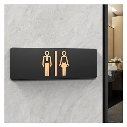 XIAOGYYE Toilettenbeschilderung, Toilettenschilder Für Männer Und Frauen, Toilettenführung In Öffentlichen Hotels, Acryl-Toilettenhinweisschild/D/30 * 10Cm XIAOGYYE Toilettenbeschilderung, Toilettenschilder Für Männer Und Frauen, Toilettenführung In Öffentlichen Hotels, Acryl-Toilettenhinweisschild/D/30 * 10Cm von XIAOGYYE
