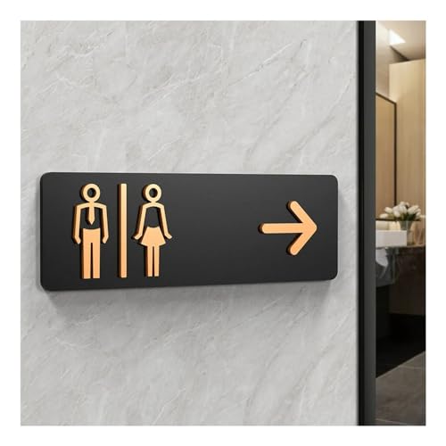 XIAOGYYE Toilettenbeschilderung, Toilettenschilder Für Männer Und Frauen, Toilettenführung In Öffentlichen Hotels, Acryl-Toilettenhinweisschild/E/30 * 10Cm XIAOGYYE Toilettenbeschilderung, Toilettenschilder Für Männer Und Frauen, Toilettenführung In Öffentlichen Hotels, Acryl-Toilettenhinweisschild/E/30 * 10Cm von XIAOGYYE