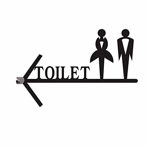 XIAOGYYE Toilettenpfeile Für Herren Und Damen, 36 X 23 Cm, Toilettenschild Für Badezimmer, Toilettenpfeil-Leittafel, Acrylschilder/C Left/36 * 23Cm XIAOGYYE Toilettenpfeile Für Herren Und Damen, 36 X 23 Cm, Toilettenschild Für Badezimmer, Toilettenpfeil-Leittafel, Acrylschilder/C Left/36 * 23Cm von XIAOGYYE