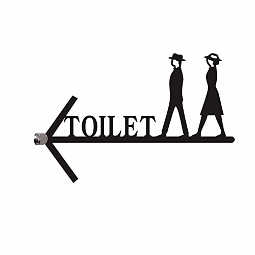 XIAOGYYE Toilettenpfeile Für Herren Und Damen, Toilettenschild Für Badezimmer, Toilettenpfeil-Leittafel, Acrylschilder, 3D/B Left/36 * 23Cm XIAOGYYE Toilettenpfeile Für Herren Und Damen, Toilettenschild Für Badezimmer, Toilettenpfeil-Leittafel, Acrylschilder, 3D/B Left/36 * 23Cm von XIAOGYYE