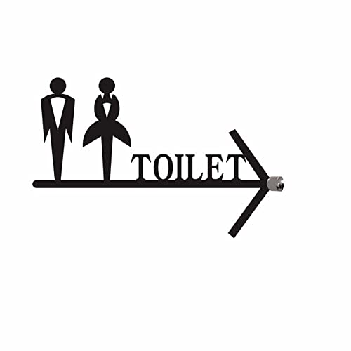 XIAOGYYE Toilettenpfeile Für Herren Und Damen, Toilettenschild Für Badezimmer, Toilettenpfeil-Leittafel, Acrylschilder, 3D/C Right/36 * 23Cm XIAOGYYE Toilettenpfeile Für Herren Und Damen, Toilettenschild Für Badezimmer, Toilettenpfeil-Leittafel, Acrylschilder, 3D/C Right/36 * 23Cm von XIAOGYYE