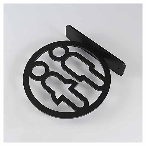 XIAOGYYE Toilettenschild, 17,8 cm H X 20,1 cm B – Dreidimensionales, Hohles Toilettenschild Für Männer Und Frauen/D XIAOGYYE Toilettenschild, 17,8 cm H X 20,1 cm B – Dreidimensionales, Hohles Toilettenschild Für Männer Und Frauen/D von XIAOGYYE