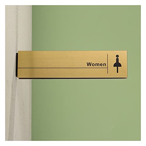 XIAOGYYE Toilettenschilder Für Männer Und Frauen (32 X 8 Cm), Wand-Türschild, Toiletten-Leitplan/32 * 8Cm/Women von XIAOGYYE