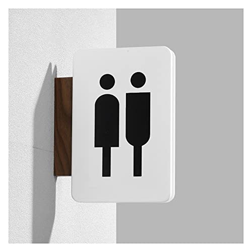 XIAOGYYE Toilettenschilder Für Männer Und Frauen (35 X 27,5 Cm), Seitlich Angebracht, Vertikal, Doppelseitig/Men's And Women's Bathrooms von XIAOGYYE