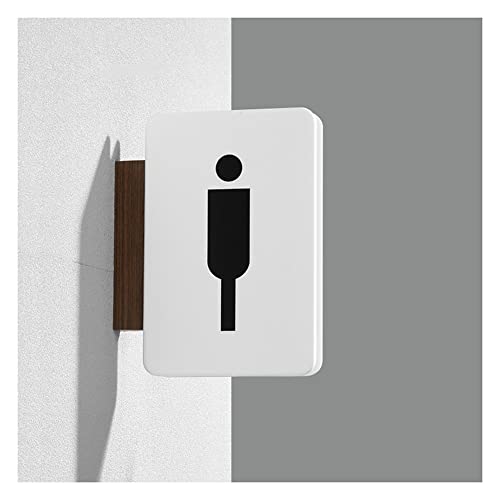 XIAOGYYE Toilettenschilder Für Männer Und Frauen (35 X 27,5 Cm), Seitlich Angebracht, Vertikal, Doppelseitig/Men's von XIAOGYYE