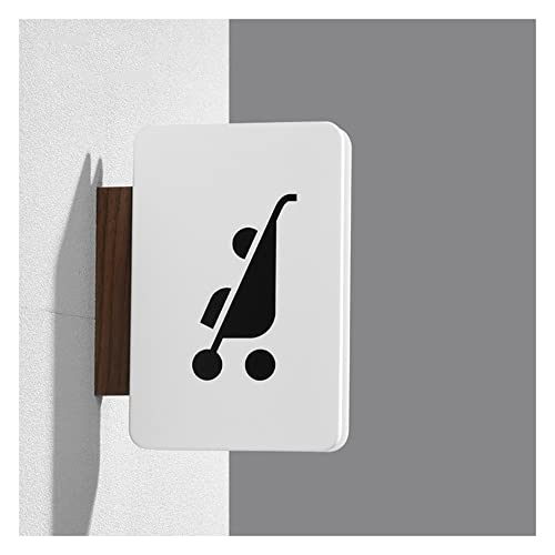 XIAOGYYE Toilettenschilder Für Männer Und Frauen (35 X 27,5 Cm), Seitlich Angebracht, Vertikal, Doppelseitig/Mother And Baby Rooms von XIAOGYYE