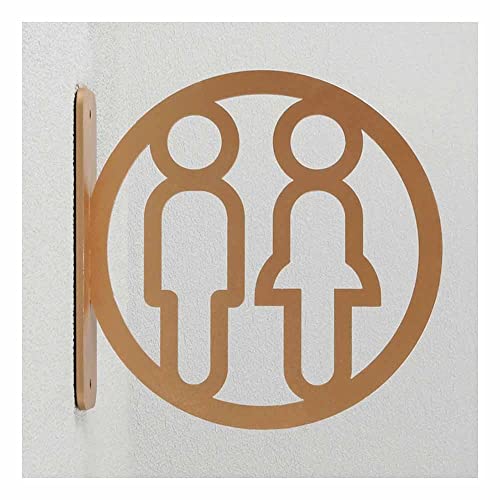 XIAOGYYE Toilettentürnummer, Unisex-Toilettenschild, 3D-Hohlraum-Toilettenschilder Für Männer Und Frauen/C XIAOGYYE Toilettentürnummer, Unisex-Toilettenschild, 3D-Hohlraum-Toilettenschilder Für Männer Und Frauen/C von XIAOGYYE